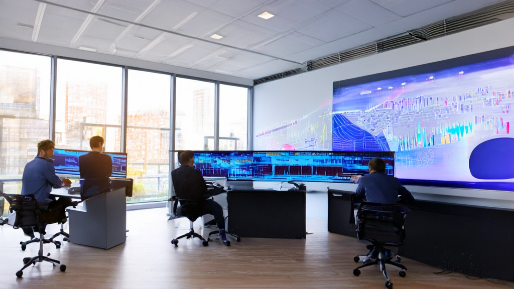 Data scientists in an office studying an AI customer prediction model to accurately screen high-quality customers, reduce wasted efforts, and achieve efficient acquisition.