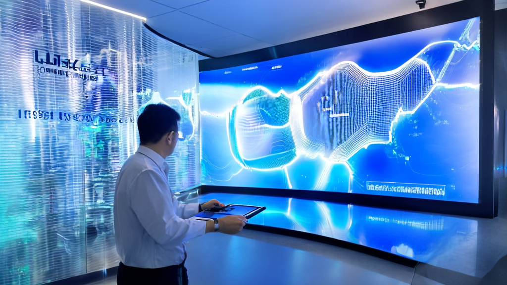 Data scientists in a modern office using AI customer prediction models for data analysis, with the Beijing AI Industry White Paper (2025) displayed on the screen.