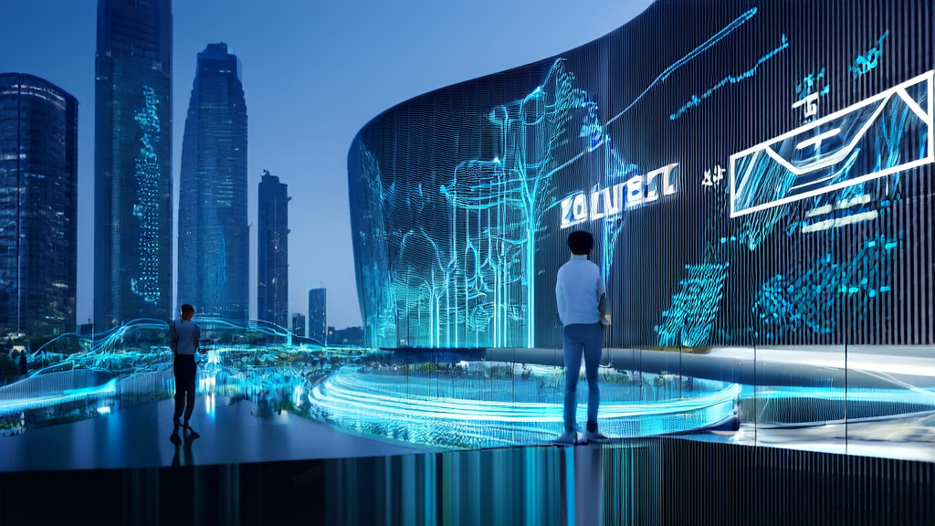 AI客户预测模型在跨境电商中的应用，展示数据流动和智能分析过程