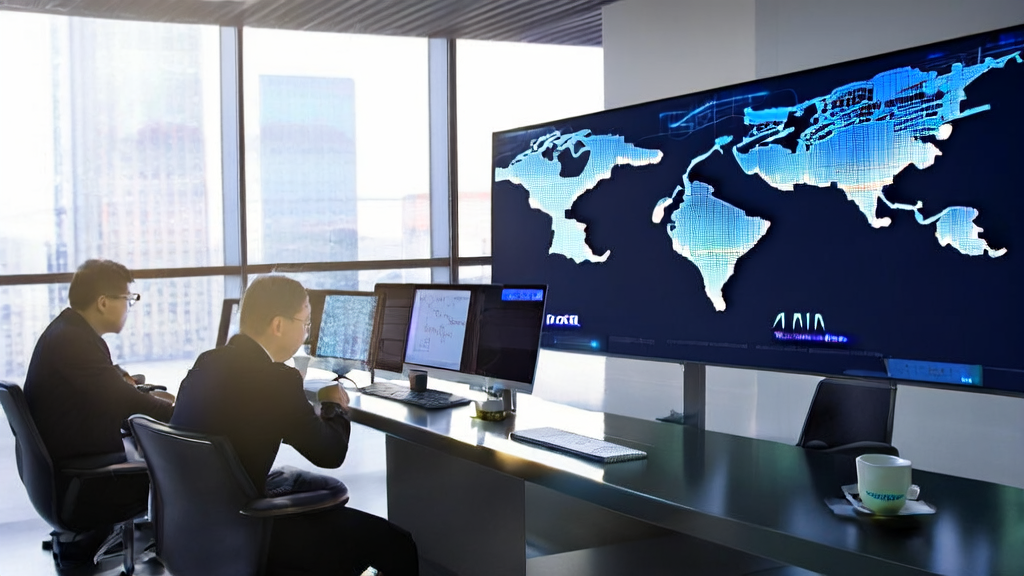 Modern office using AI customer prediction model for efficient customer acquisition analysis