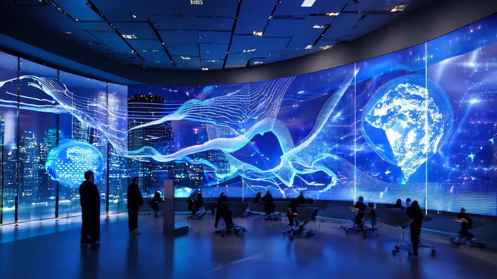 未来科技办公室中使用AI客户预测模型分析客户数据