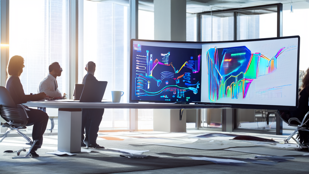 Data scientists studying AI customer prediction model to enhance marketing efficiency