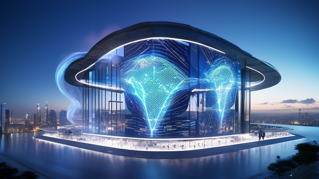 未来城市中,数据科学家们正在利用AI客户预测模型分析全球客户数据,推动跨境电商获客新趋势。