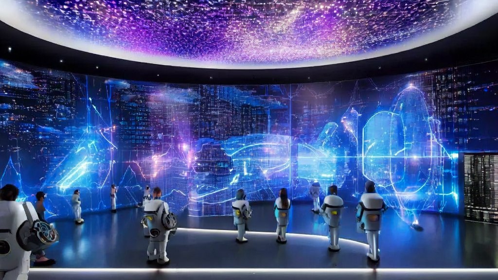 未来科技城市中，数据科学家利用AI客户预测模型筛选优质客户，提升跨境电商营销效率。