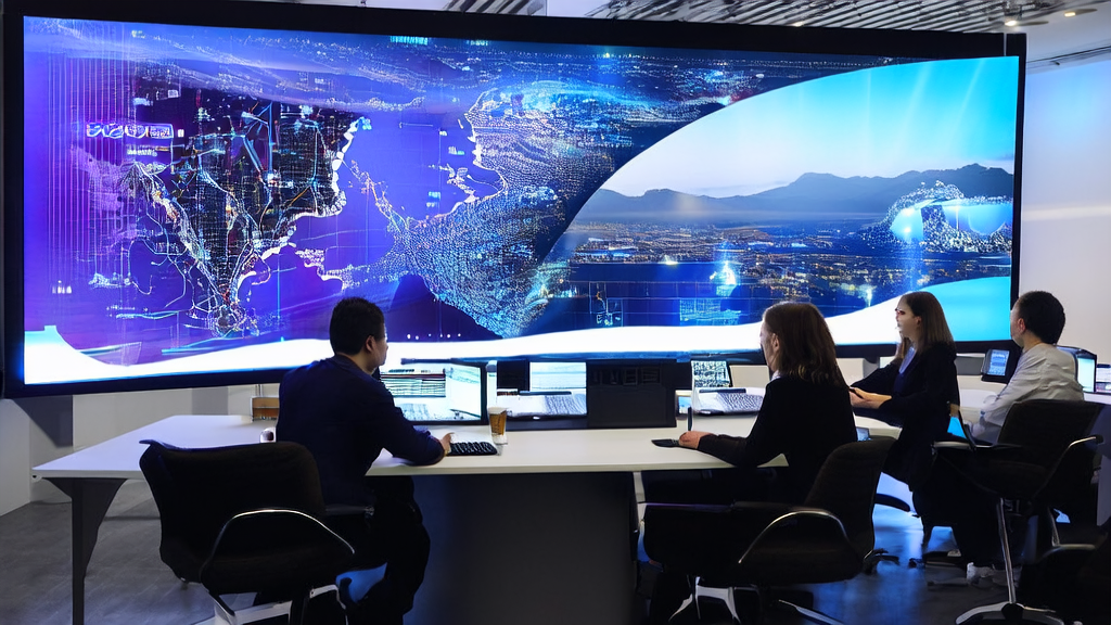 Data scientists in a modern office using AI customer prediction models to analyze customer data and improve e-commerce customer acquisition efficiency.