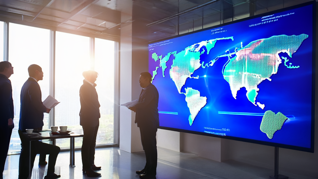 Office meeting discussing AI customer prediction model to improve marketing efficiency