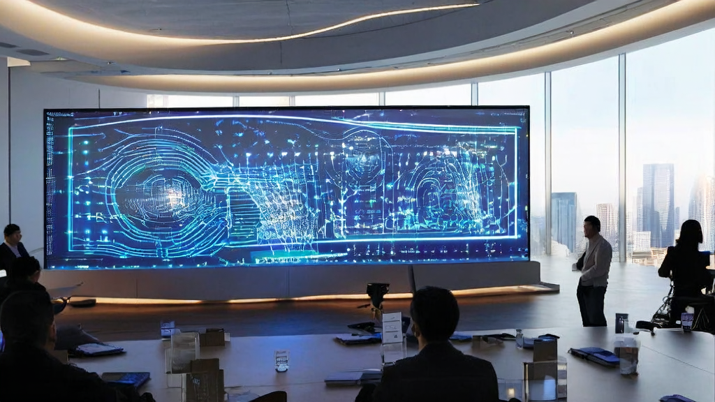 Modern office where data scientists are optimizing customer acquisition using AI prediction models and Tencent ima2.0