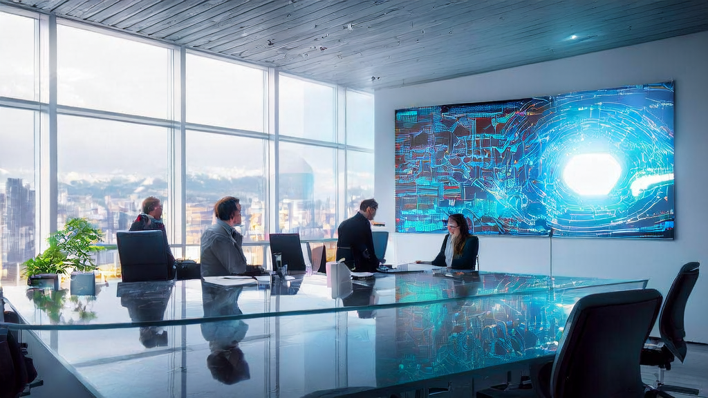 Data scientists in a modern office using an AI customer prediction model for efficient acquisition and precise marketing