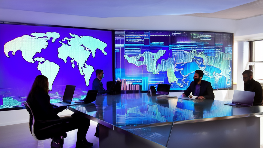 Data scientists in a modern office discussing the application of AI customer prediction models to accurately identify high-value customers and reduce ineffective spending.