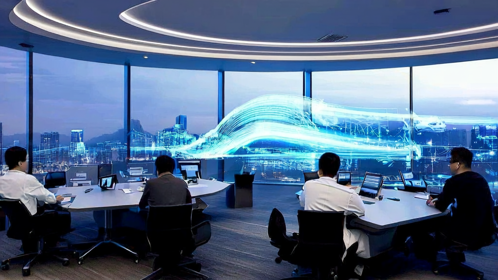 Modern cross-border e-commerce office utilizing AI customer prediction models for precise acquisition and efficient growth