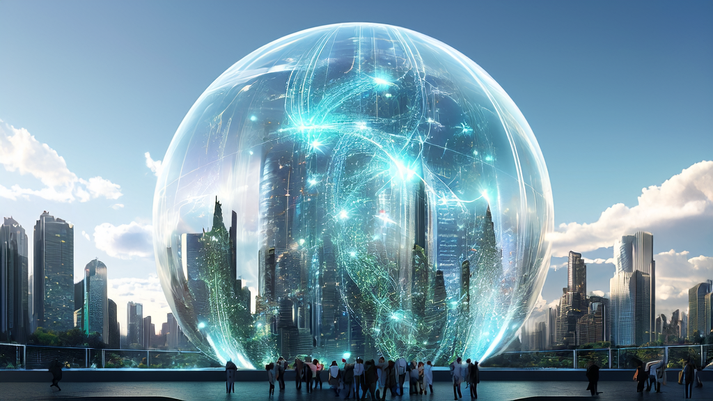 AI customer prediction model accurately targets high-quality customers in a futuristic city, reducing marketing costs
