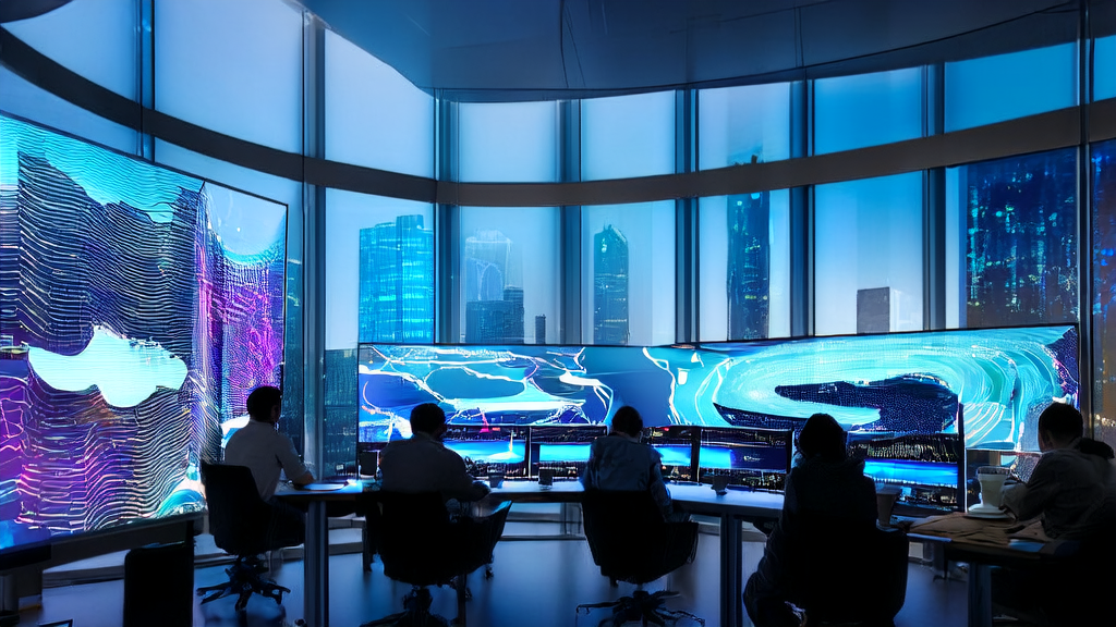 Data scientists in an office using AI customer prediction models to optimize personalized email marketing strategies