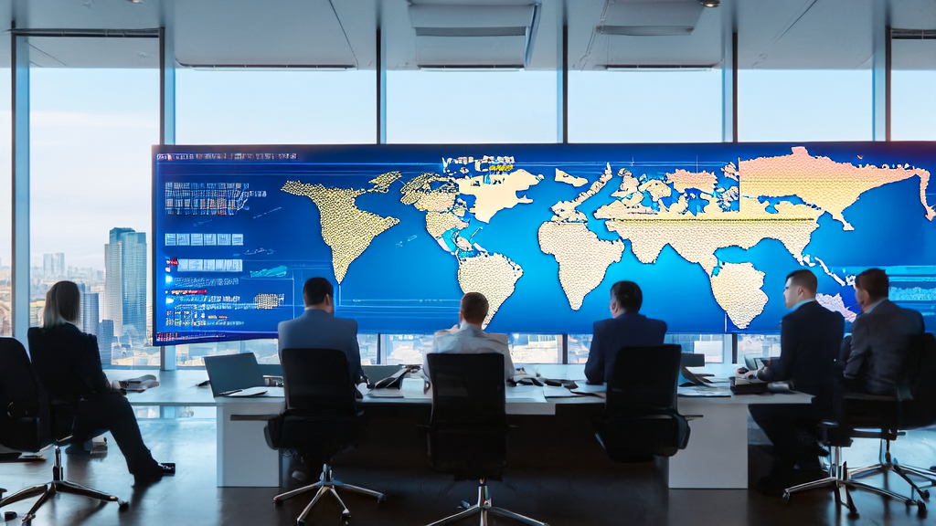 商务团队正在讨论AI客户预测模型,以精准筛选优质客户并减少无效投入