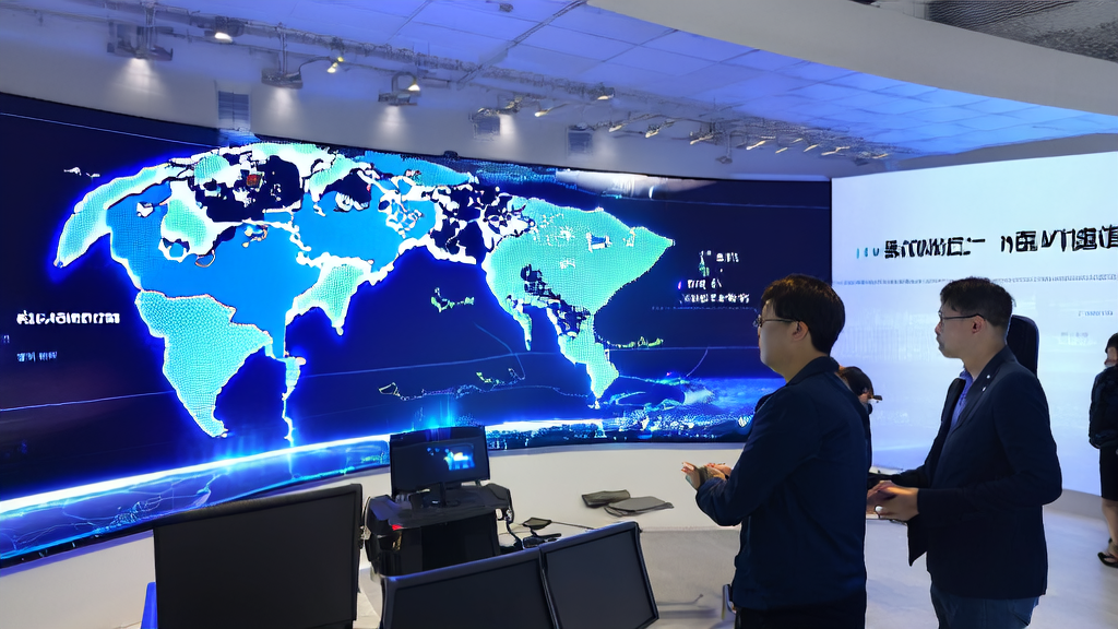 现代化办公室中的团队使用AI优化邮件策略和谷歌翻译进行跨国沟通