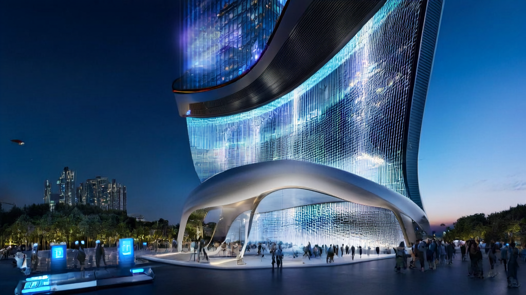 Innovation in AI-driven acquisition showcased in a smart skyscraper