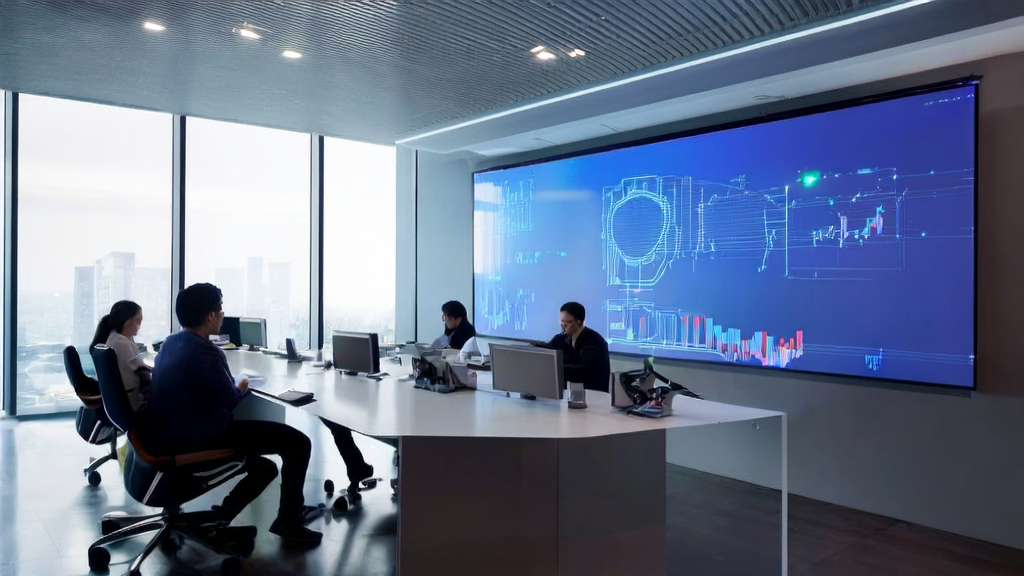 Modern office employees using AI tools to analyze data and improve customer acquisition efficiency