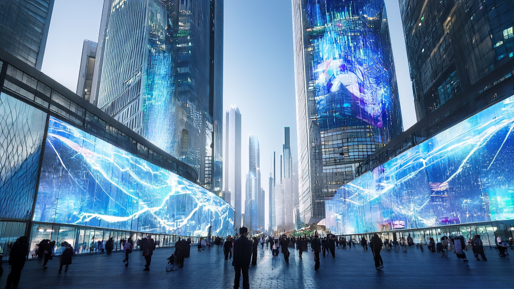 未来城市中AI驱动的精准广告投放场景