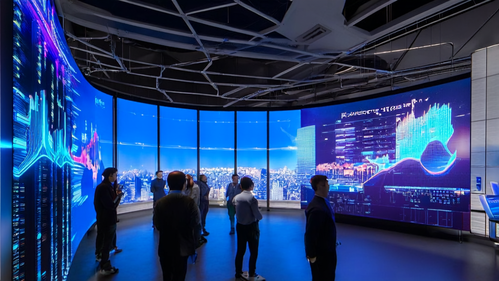 使用AI技术优化广告投放，精准触达目标人群并降低CPA的现代化办公室场景