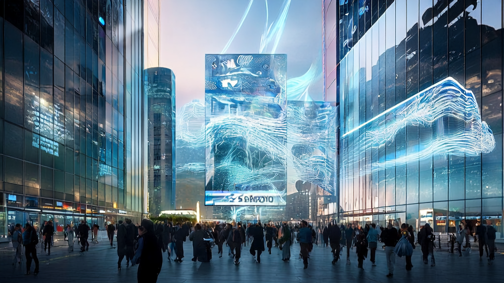 AI驱动的广告投放系统，展示个性化广告内容和高效的设计工具