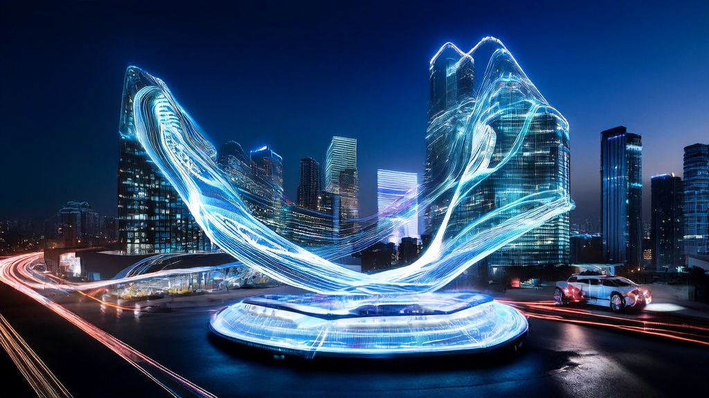 未来城市的AI驱动广告投放系统，通过大数据分析实现精准触达目标人群