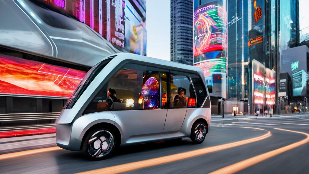 Autonomous taxi and personalized cross-border e-commerce recommendations in a futuristic city