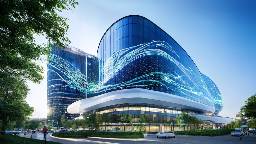 AI-driven cross-border customer acquisition strategies, showcasing employees utilizing the latest AI technology to optimize customer acquisition solutions in a modern office environment.