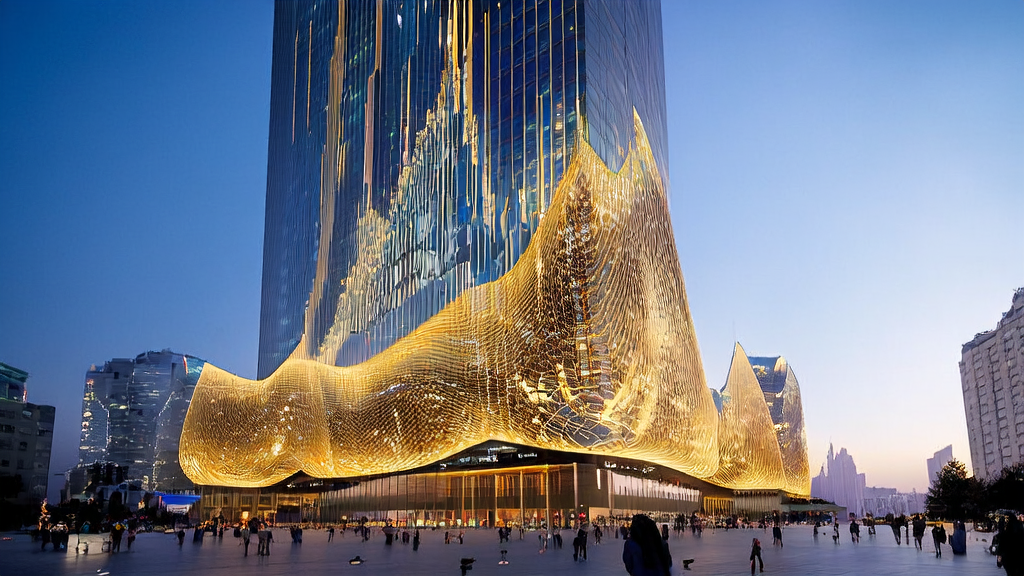 AI-driven customer acquisition solutions showcased in a futuristic cityscape