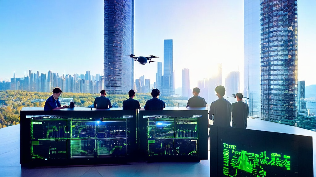 Team of engineers successfully deploys Hunyuan-A13B model in a modern office building, ushering in a new era of AI-driven customer acquisition