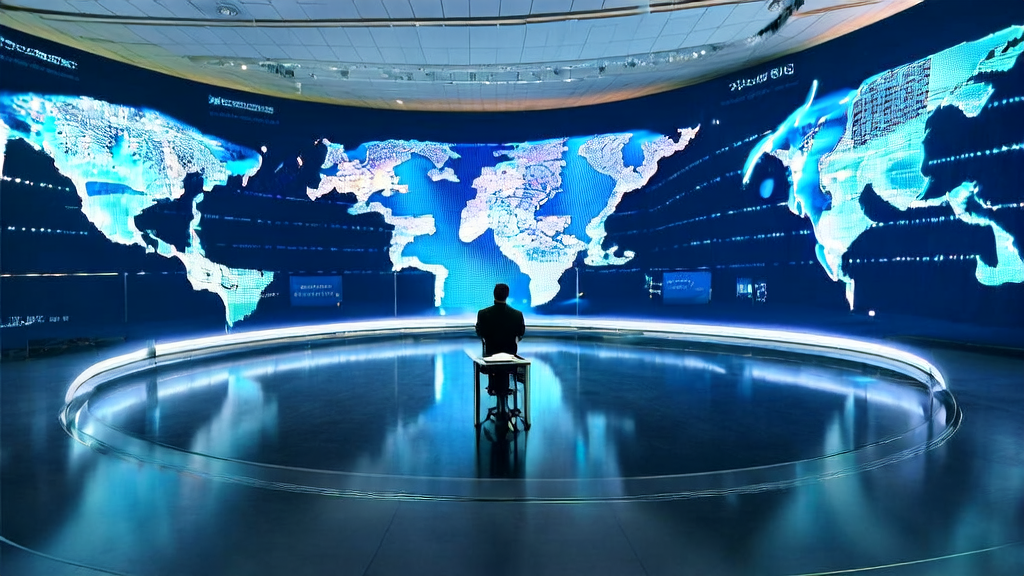 AI-driven customer acquisition in cross-border e-commerce 2025, showcasing a young entrepreneur using smart devices for efficient customer acquisition.