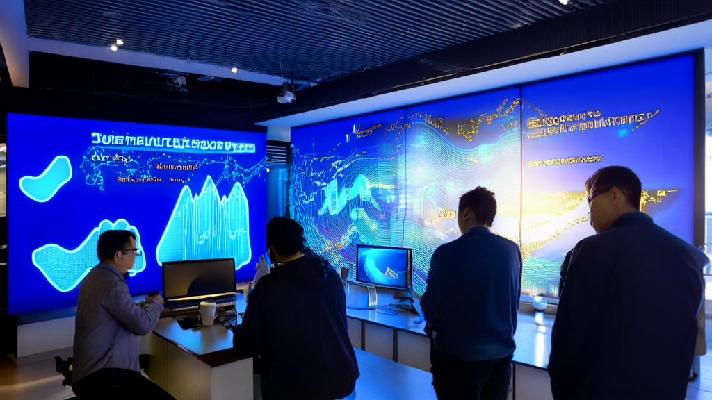 Young programmers in a modern office discussing AI-driven customer acquisition models