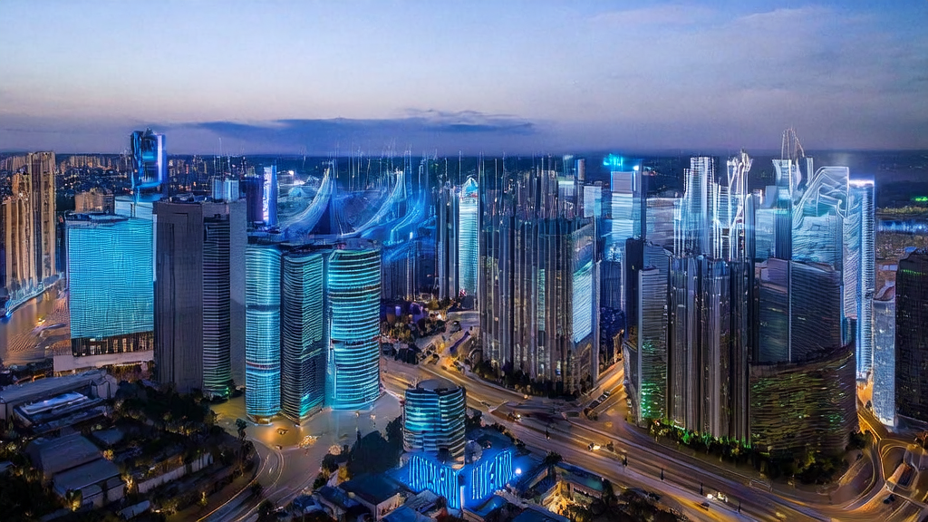 未来城市中的跨境电商公司利用AI技术精准筛选优质客户,提高转化率。