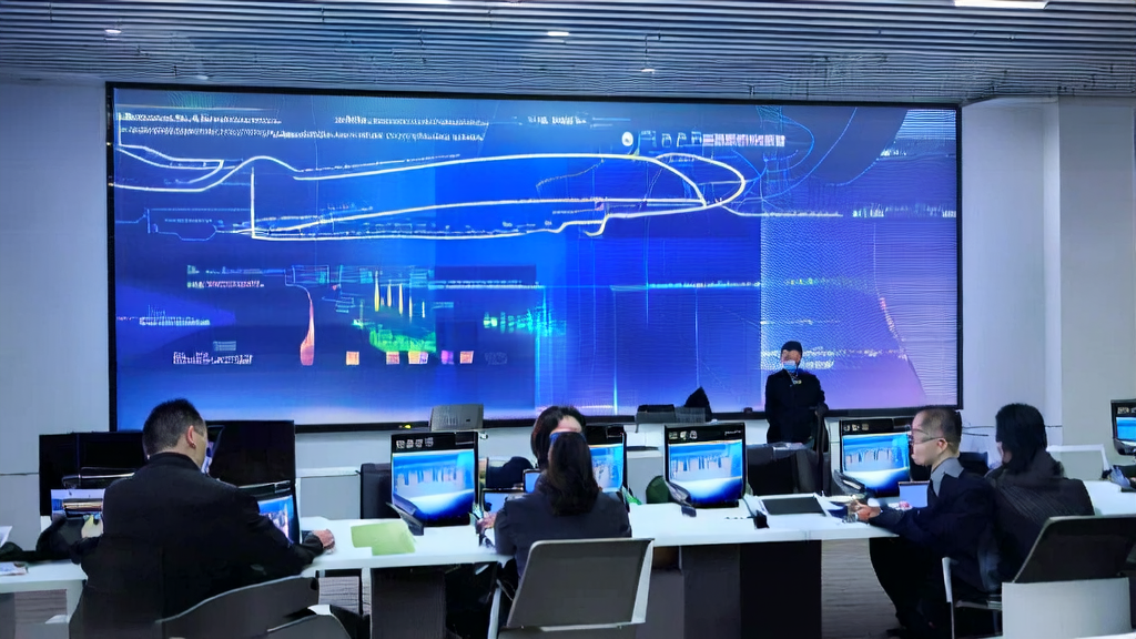 Modern office scene utilizing AI marketing technology to enhance customer acquisition efficiency
