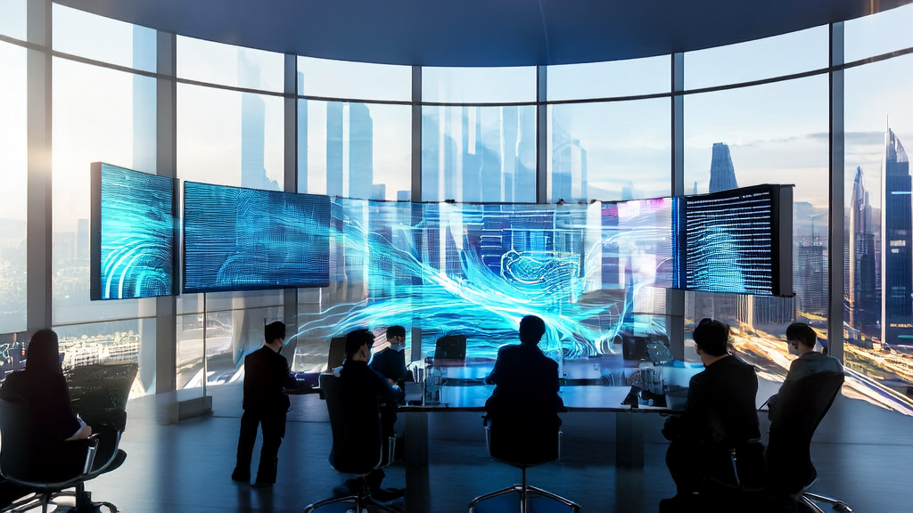 未来城市中的创业者们利用AI技术探讨客户获取方案