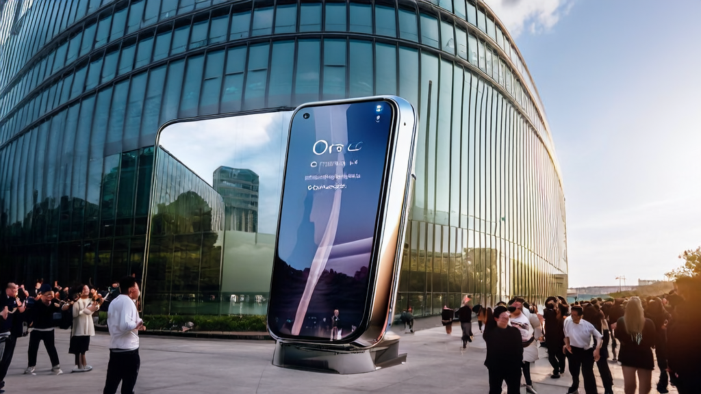 In a sunny tech park, people are experiencing the new features of the vivo X200 series, showcasing the application scenarios of AI-driven customer acquisition solutions and personalized marketing.