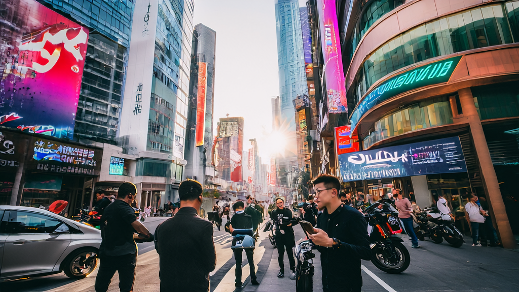 东南亚城市街头,年轻创业者使用AI驱动的客户获取解决方案