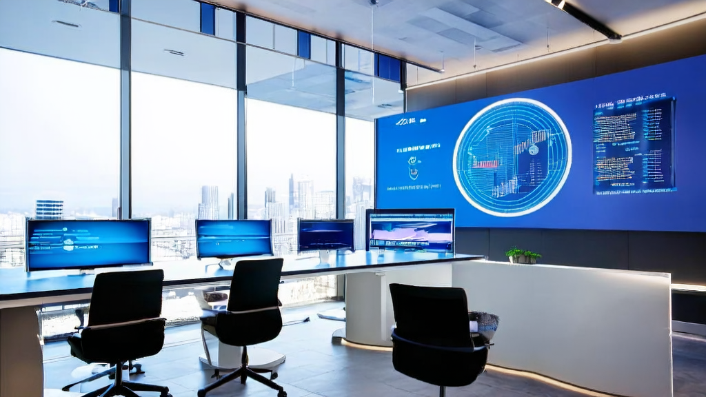 Modern office showcasing the operation mechanism of AI-driven customer acquisition system and the achievements of the AI medical joint laboratory by Ant Group and Peking University Third Hospital