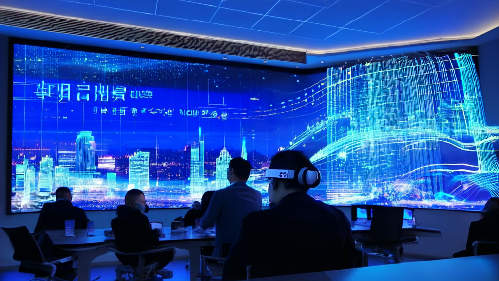 In a modern office, data analysts use AI technology for customer data analysis and engage in real-time voice interactions with overseas clients.