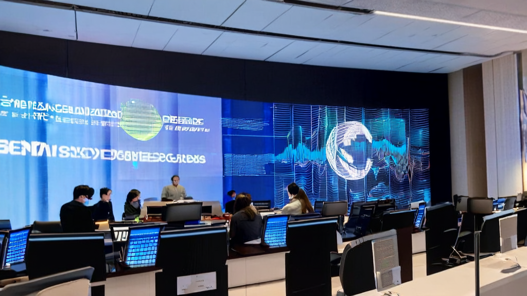 Modern office where employees use AI technology for customer data collection and analysis