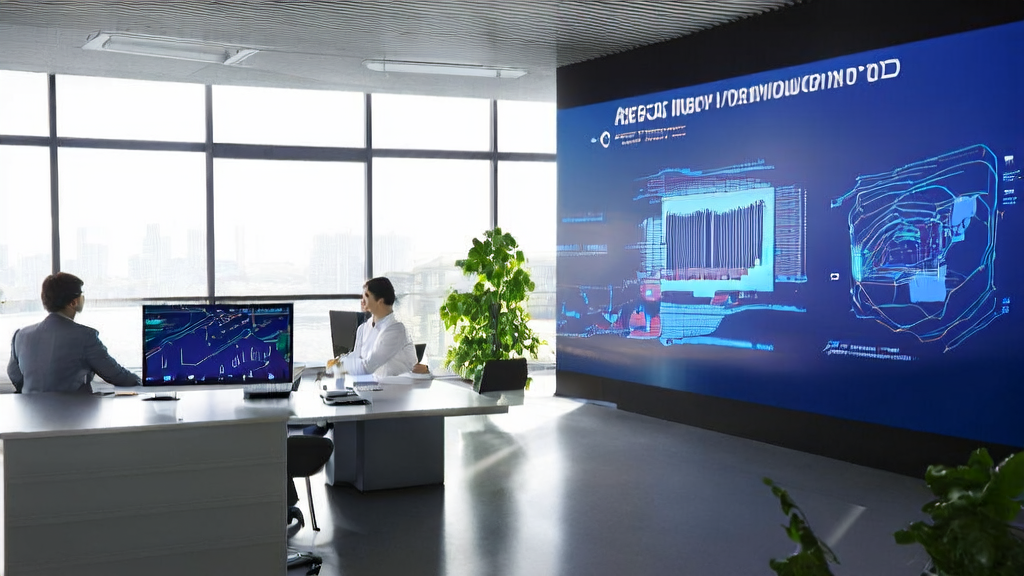 Modern office showcasing AI-driven email marketing and customer data cleaning services