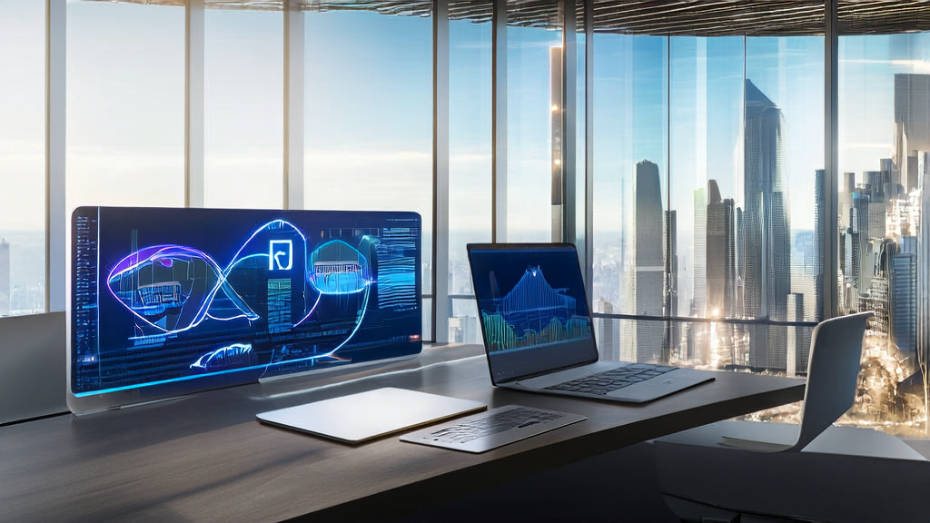 Employees in a modern office using AI-optimized email marketing tools for precise customer acquisition