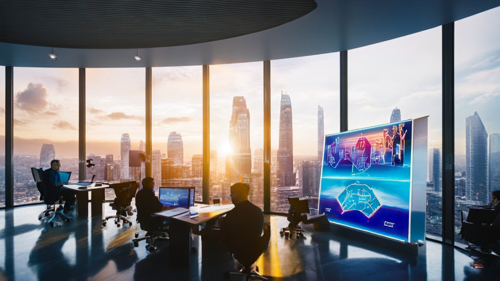 Employees using Jimei Pictures 3.0 to generate personalized email content in AI-driven marketing