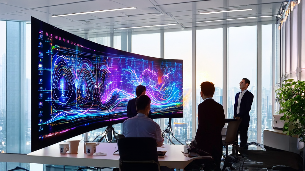 AI-driven email marketing strategy: Data scientists discuss how to achieve efficient customer acquisition using the LLaSO framework in a modern office setting