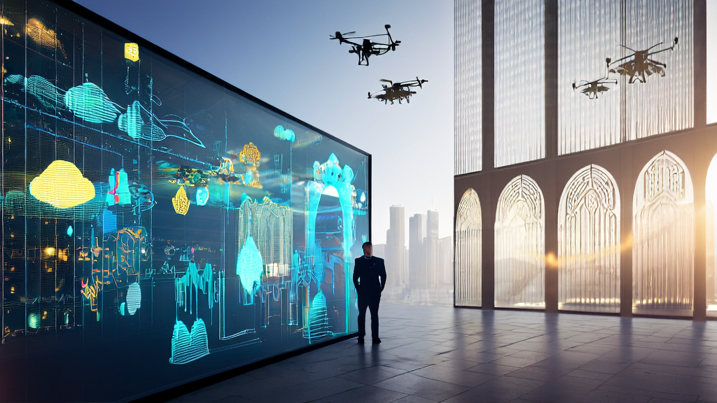 Entrepreneur in the Middle East using AI technology for market analysis and customer acquisition
