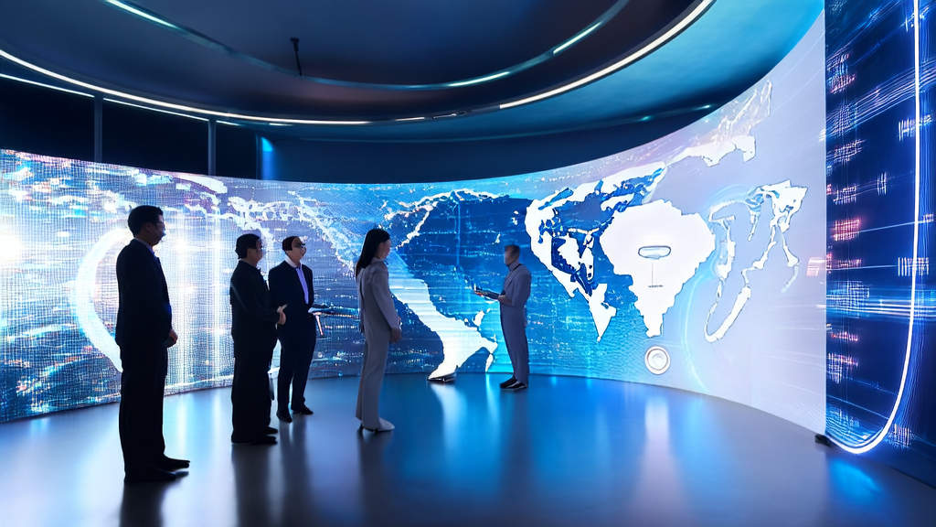 AI驱动的高转化邮件营销：展示现代化办公环境中的AI客户预测模型和智能机器人助手