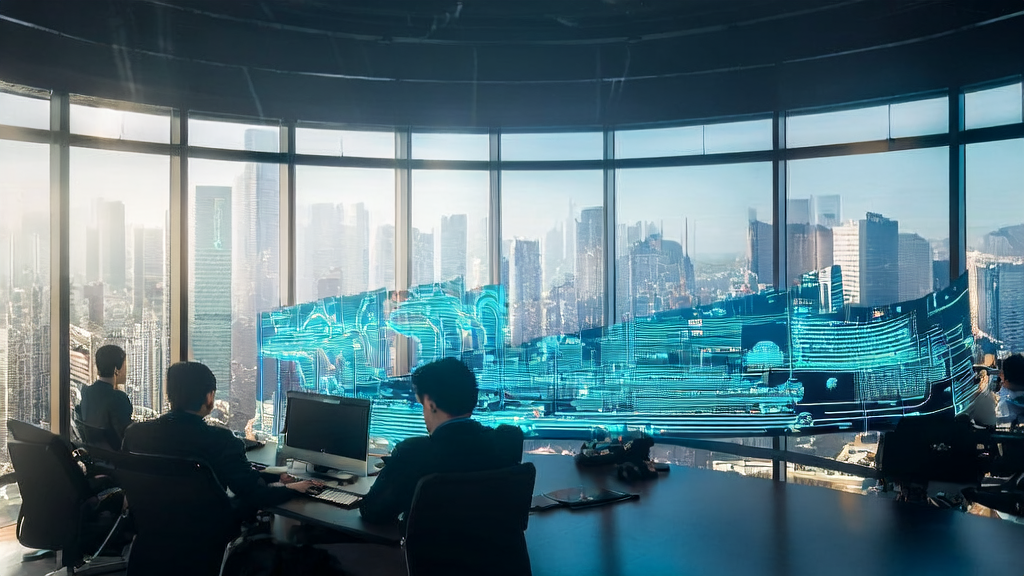 In a modern office building basked in sunlight, young programmers are developing AI-driven marketing solutions to enhance customer acquisition and conversion rates.