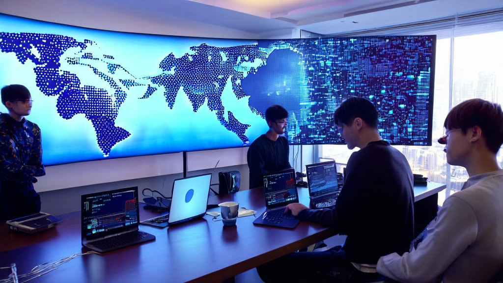 Young developers working in a modern office using the CrewAI framework for AI-driven customer acquisition solutions