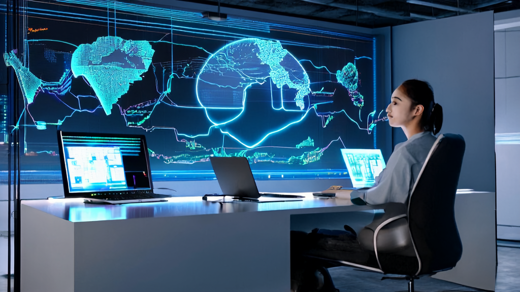 Scene of AI-driven personalized email marketing in 2025: Entrepreneurs leveraging AI technology to boost email open rates