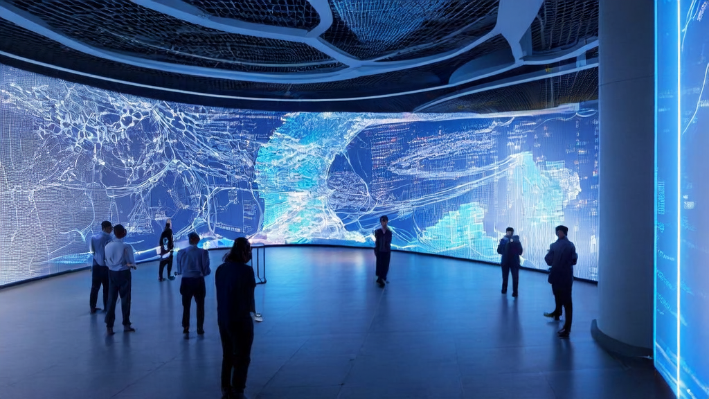 Data scientists in a modern office building use AI customer prediction models for hyper-personalized email marketing, achieving real-time precise customer touchpoints.