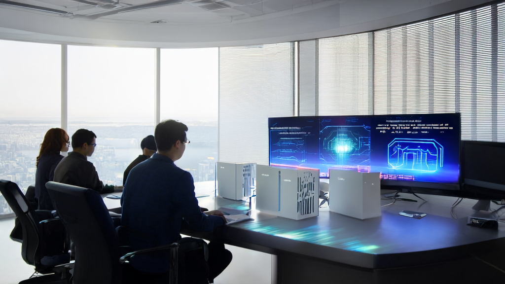 Modern office workers using AI customer prediction models for precise email marketing