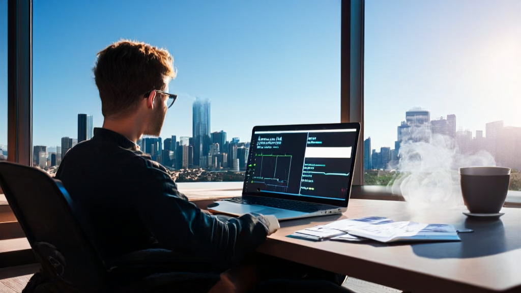 Young entrepreneur using Google AI Edge Gallery for AI email marketing acquisition to enhance email marketing effectiveness